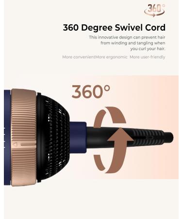 UKLISS 4 in 1 Air Styler Set - Hair Dryer Hot Air Brush for Styling, Volumizing, Straightening - Thermal Brush in Blue - Buy Online on GoSupps.com