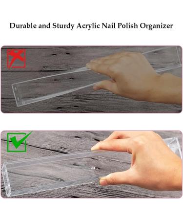 Ejoyous nail polish storage shelf clear acrylic display stand for lipstick perfume and essential oils - Buy Online on GoSupps.com