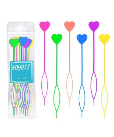 Hoyols 2000 Small Rubber Bands Hair Ties Ponytail Elastic Multi Color for  Kids Girls Hair Value Pack