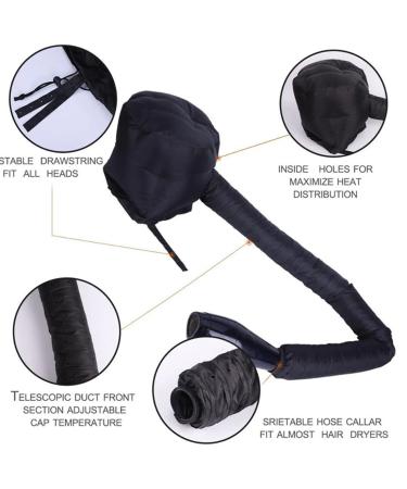 Libbdplus Bonnet Hair Dryer Attachment Helmet Drying Cap for Salon & Home Use | Turban Hood for Quick Hair Wrap Drying - Buy Online on GoSupps.com