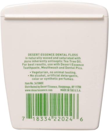 Shop Desert Essence Tea Tree Oil Dental Floss - Waxed 50 Yds for Healthier Teeth - Buy Online on GoSupps.com