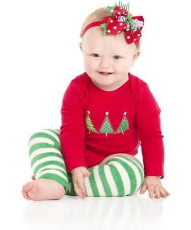 juDanzy Large Red & Green Polka Dot Jolly Christmas Hair Bow Clip - Buy Online on GoSupps.com