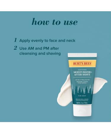 Burt's Bees Soothing Moisturizer + After Shave for Men with Aloe & Hemp - 2.5 oz | Buy Internationally - Buy Online on GoSupps.com