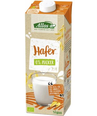 Allos Organic Oat 0% Sugar Drink (6 x 1 l) 1 l (pack of 6)