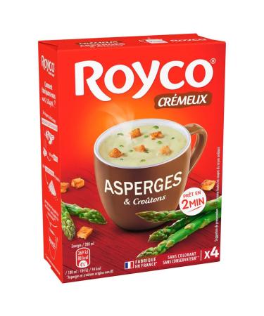 AUCHAN ROYCO Instant Cream of Asparagus and Croutons Soup 4 Sachets 80cl