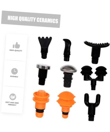 FRCOLOR 1 Set 9-Piece Massage Head with Fascia Attachments - Deep Tissue Replacement Heads for Muscle Massager Devices | Fitness Dashboard Accessory - Buy Online on GoSupps.com