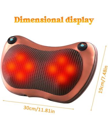 Mineup Shiatsu Massage Device - Neck Pillow with Heat & 8 Massage Knots | Ultimate Comfort for Home Office & Car - Perfect Father's Day Gift - Buy Online on GoSupps.com