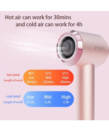 Portable Cordless Hair Dryer with Charging Stand Battery Powered Hair Dryer for Women Travel Hair Dryers Hot/Cold Air with Magnetic Nozzle and Diffuser Attachments Pink - Buy Online on GoSupps.com