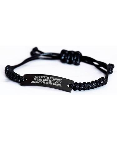 Dental Hygienist Graduation Gifts - Funny "I'm Never Wrong" Rope Necklace for Dental Professionals - Buy Online on GoSupps.com