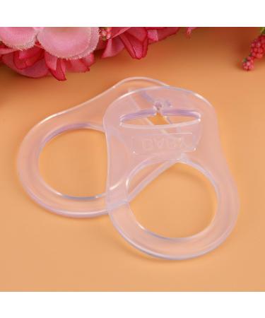 Salalis 10-Piece Silicone Adapter Rings for Pacifiers - Transparent Dummy Button Style Holder & Clip for Babies - Buy Online on GoSupps.com