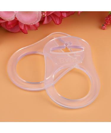 10-Piece Silicone Clear Baby Pacifier Holder Clip & Case | Transparent Adapter for Button Style Pacifier Leash & Teething Toys - Buy Online on GoSupps.com
