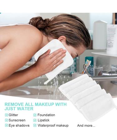 URAQT 6 Pack Face Cloths Make Up Remover 7.87 * 7.87in Soft Microfibre Face Wipes for Reusable Makeup Remover Cloth Washable Ultra Soft Facial Cleansing Wipe Cloths (White) 6 Pcs-white - Buy Online on GoSupps.com