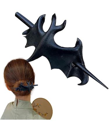 Xtauaguh Knot Hair Pin | Gothic Bat Slide Renaissance Festival Hair Forks - Vintage Non-Slip Fashion Chic Halloween Mysterious Bat Hairpin Slide For Girl Family Salon - Buy Online on GoSupps.com