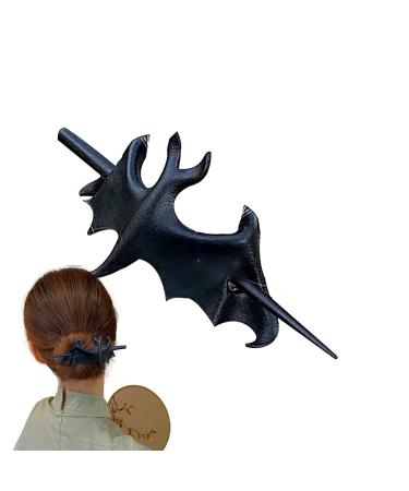 Halloween Bat Wings Hair Pin Bat Wings Hair Clips Bat Hair Styling Pins - Non-Slip Vintage Hair Sticks for Halloween Wedding Party