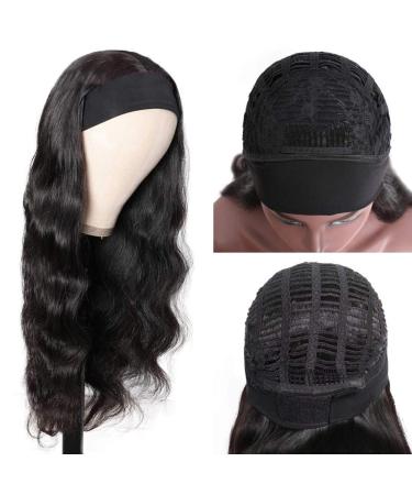 Dan & Dre Curly Wave Headband Wig for Women | Adjustable Fashionable Scarf Wig | High Temperature Fiber Afro Long Black Wig - Buy Online on GoSupps.com