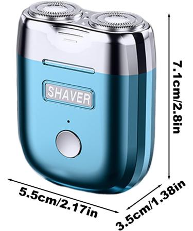 Mens Shaver Electric Facial Shaver for Men Battery Operated Cordless and Dry Small Beard Trimmer for Close Shave Blue - Buy Online on GoSupps.com