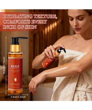  AOOWU Magic Body Oil 100ml Magic Body Oil Firming Body Oil Moisturizing Oil for Body Care Intensely Moisturizes & Reduces Fine Wrinkles For All - Buy Online on GoSupps.com