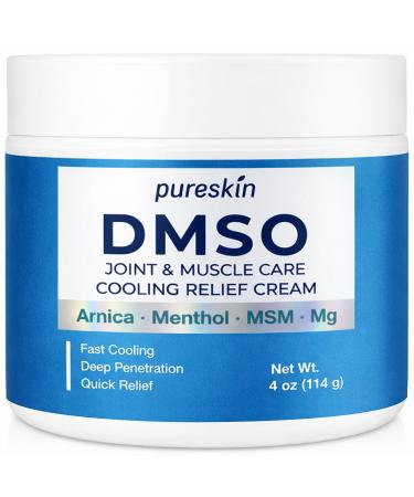 PURESKIN DMSO Cream for Joint & Muscle Advanced Cooling Formula for Muscle Discomfort Joint Stiffness & Daily Mobility Support