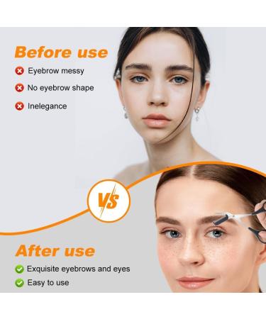 2024 Upgraded Eyebrow Trimmer Scissors with Comb - Precision Hair Removal Tool in Purple | Non-Slip Makeup Essential - Buy Online on GoSupps.com