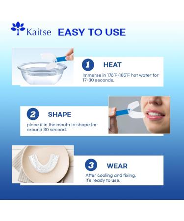 Kaitse Anti Snoring Devices for Sleep: Snoring Solution Tailored for Your Teeth - Portable Mouth Guard for Home Travel - Ldeal Stop Snoring Devices for Family Friends - Buy Online on GoSupps.com