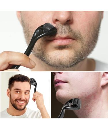 Zemolo Dermaroller 0.5mm - Microneedling Roller for Hair Care Face & Body | 540 Needles | Black Derma Scooter for Men & Women - Reduce Stretch Marks & Large Pores - Buy Online on GoSupps.com