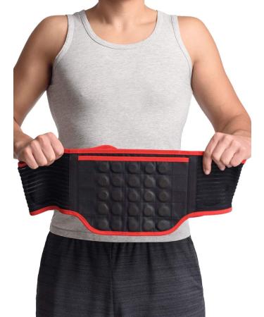 MAXAR Bio-Magnetic Back Brace | Lower Back Pain Relief for Men & Women | Lumbar Support with 34 Magnets & Far Infrared Technology | Sciatica Herniated Disc Scoliosis | Sizes LG 36"-40 - Buy Online on GoSupps.com