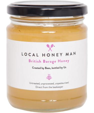 Local Honey British Man/Local Unpasteurized British Borage Honey 340g - Buy Online on GoSupps.com