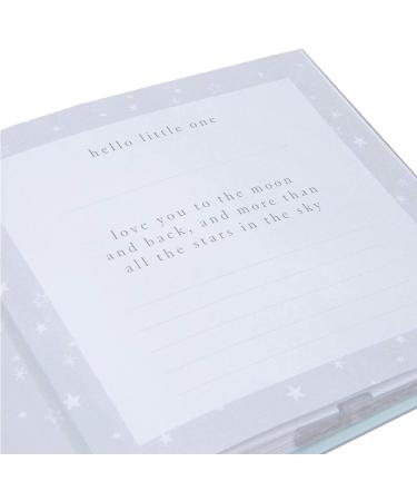 Widdop New Baby 50 6'x4' Photo Album with Silver Teddy Attachment - Baby Boy Photo Album - Buy Online on GoSupps.com