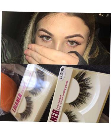 minkissy Pair Fake Eyelash Long Thick Eyelashes False Eyelash Fake Lashes 3d Natural - Buy Online on GoSupps.com
