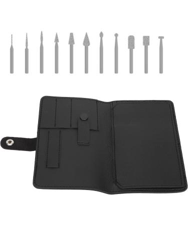 Nail Drill Organizer Bag Zipper Multifunctional Portable 37 Compartments Nail Drill Storage Container Steel Slider Bag (Black) - Buy Online on GoSupps.com