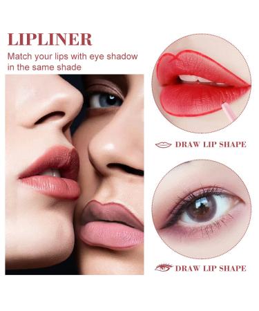 IYARKAI Matte Lip Liner Pencil Set - 12 Colors | Smudge-proof, Waterproof, Long Lasting | Ideal for Daily, Travel, Party, Work - Buy Online on GoSupps.com
