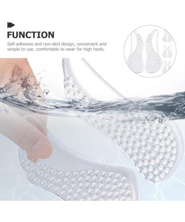Beavorty 4 Pairs Clear Metatarsal Forefoot Pads - Gel Cushions for Ball of Foot Pain Relief | Comfortable & Reusable - Buy Online on GoSupps.com