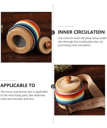 Heallily Moxibustion Box - Smokeless Moxa Stick Burner for Acupuncture & Menstrual Pain Relief | International Shipping Available - Buy Online on GoSupps.com