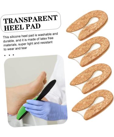 Healvian 10 Pairs Transparent Heel Pads | Reusable Silicone Cushion for Men | Heel Protector & Sports Insole - Buy Online on GoSupps.com