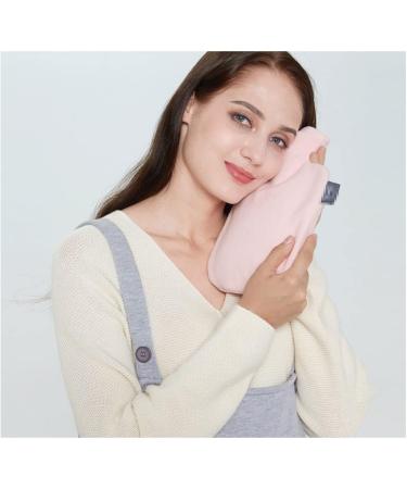 MAIES Small Hot Water Bottle 1000ml - Soft Flannel Cover for Heat & Cold Therapy | Thickened PVC Design for Comfort - Buy Online on GoSupps.com