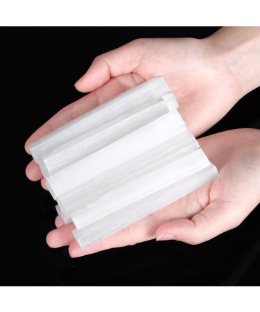Buy XIANNVXI 4-Inch Selenite Sticks - 12PC Raw Rough Crystal Wands for Healing Reiki & Wiccan Altar Supplies - Buy Online on GoSupps.com