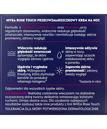 NIVEA Rose Touch Anti-Wrinkle Night Cream 50 ml - Buy Online on GoSupps.com