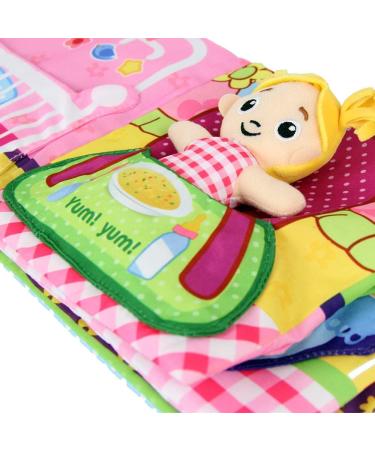 Jollybaby Soft Books for Babies | Cloth Touch and Feel Books | Educational Toy for 0-12 Months | Infant Tummy-Time Activity Book with 9 Sensory Items - Buy Online on GoSupps.com