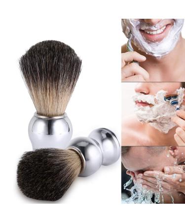 Premium Vegan Razor Brush for Men | Face Brush for Shaving Soap & Foam | Eco-Friendly Plastic Handle - Buy Online on GoSupps.com