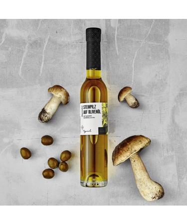 WAJOS Stone Mushroom Olive Oil 250ml - Premium Extra Virgin Olive Oil & Porcini Extract from Spain | Gourmet Oils & Dressings - Buy Online on GoSupps.com
