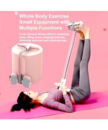 Buy Foot Pedal Resistance Band - Multifunctional 4/6-Tube Fitness Pulley for Abdomen Arms & Legs - Pink Basic Model - Ships Internationally - Buy Online on GoSupps.com