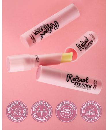 Retinol Under Eye Stick - Reduce Puffiness Dark Circles & Fine Lines | Eye Cream for Late Nights & Makeup Prep - Buy Online on GoSupps.com