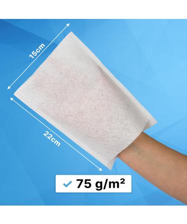 1000 Arnomed Disposable Flaps - Soft Gentle Washers for Baby Children & Adults | Dry & Easy to Use 75g/m White Body Care - Buy Online on GoSupps.com