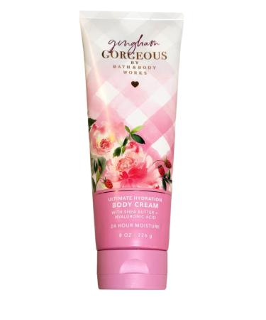 Bath & Body Works Gingham Gorgeoous Ultimate Hydration Body Cream Gift Set For Women 8 Fl Oz (Gingham Gorgeoous)