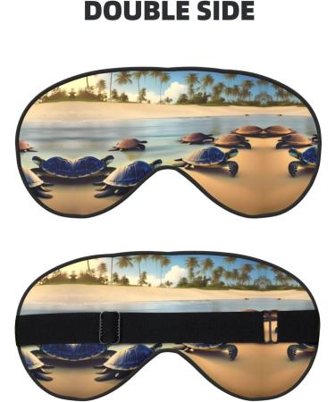 Shop Turtles on The Beach Eye Mask | Soft Adjustable Sleep Mask for Men & Women - International Shipping Available - Buy Online on GoSupps.com
