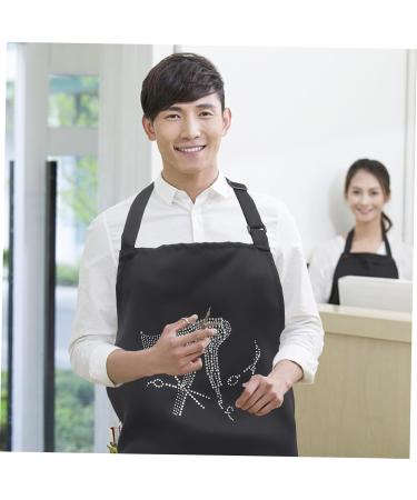 Ipetboom Polyester Halter Neck Apron Hair Treatment Apron Adjustable Strap Hair Stylist Aprons Polyester Apron Barber Working Apron Adjustable Apron Hairdresser Apron Miss Shawl Printing - Buy Online on GoSupps.com