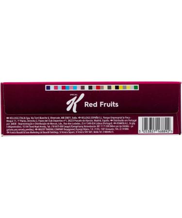 Kellogg Company Kelloggs Special K Red Fruit Fiocchi di Riso Cereals Whole Wheat and Barley Rice Flakes with Vitamins and Minerals with Red Fruit 290g Cereal Flakes - Buy Online on GoSupps.com