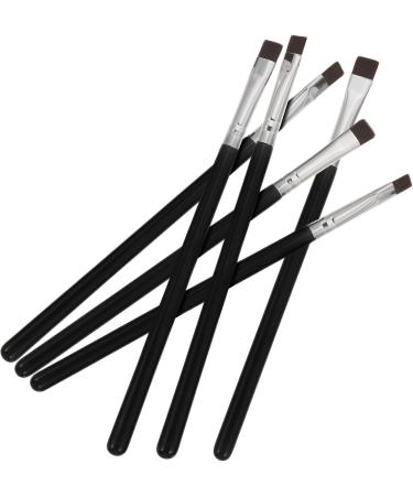 Baluue 18 Pcs Flat Eyebrow Brush Flat Concealer Brush Makeup Tool Cosmetics Tool Black Artificial Fiber - Buy Online on GoSupps.com