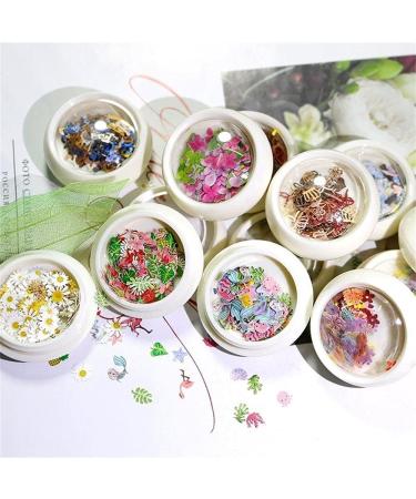 8 Boxes DIY Manicure Wood Pulp Flakes Romantic Rose Glitter Flakes Holographic Nail Art Sequins Nail Paillettes Ultrathin - Buy Online on GoSupps.com