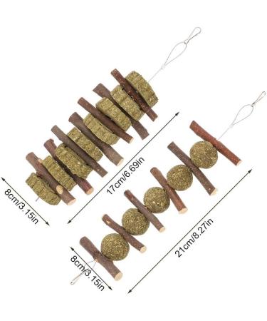 tiopeia 2 Pack Bunny Chew Toys for Teeth Molar Rabbit Toys Hamster Chew Toys Sticks Pet Chew Toy for Rabbits Chinchillas Hamsters Chewing or Playing - Buy Online on GoSupps.com